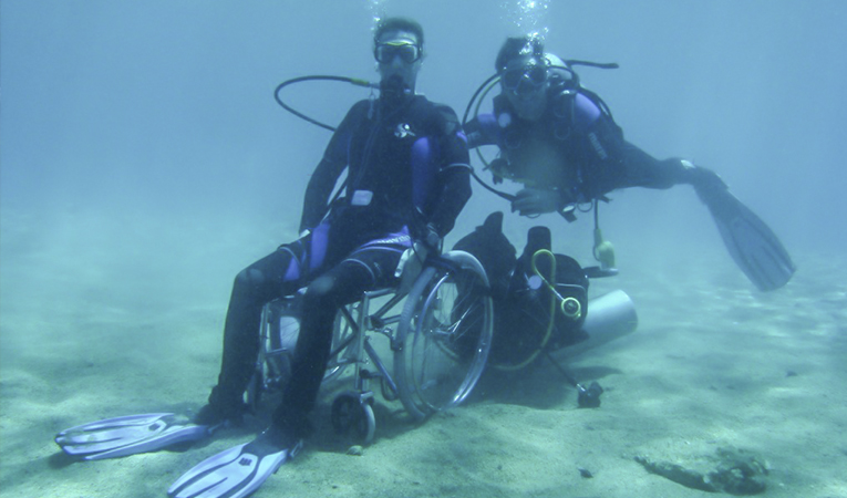 Red Sea diving centers launches the campaign for attracting disabled tourists for diving  Photo